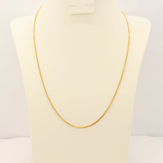 21K Gold Foxtail Chain (<2mm)