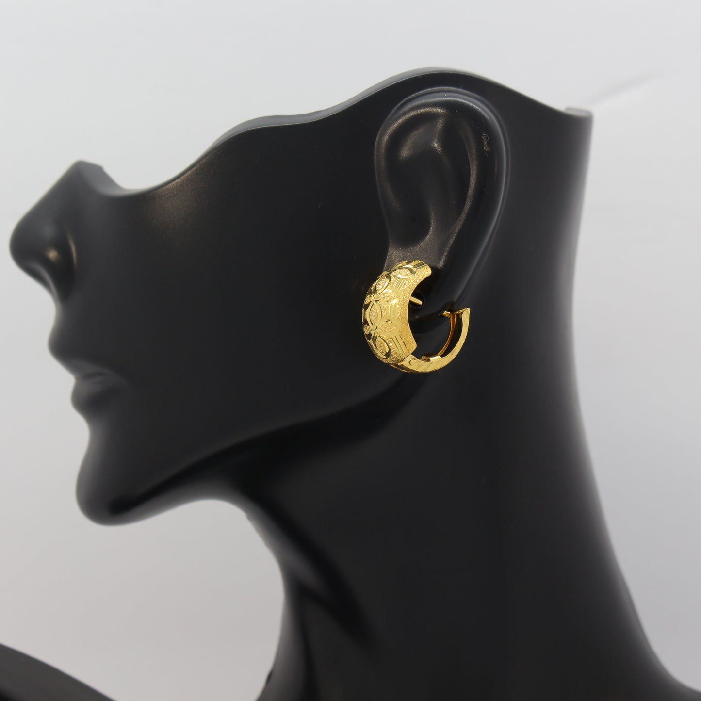 21K Gold Hoop Earrings