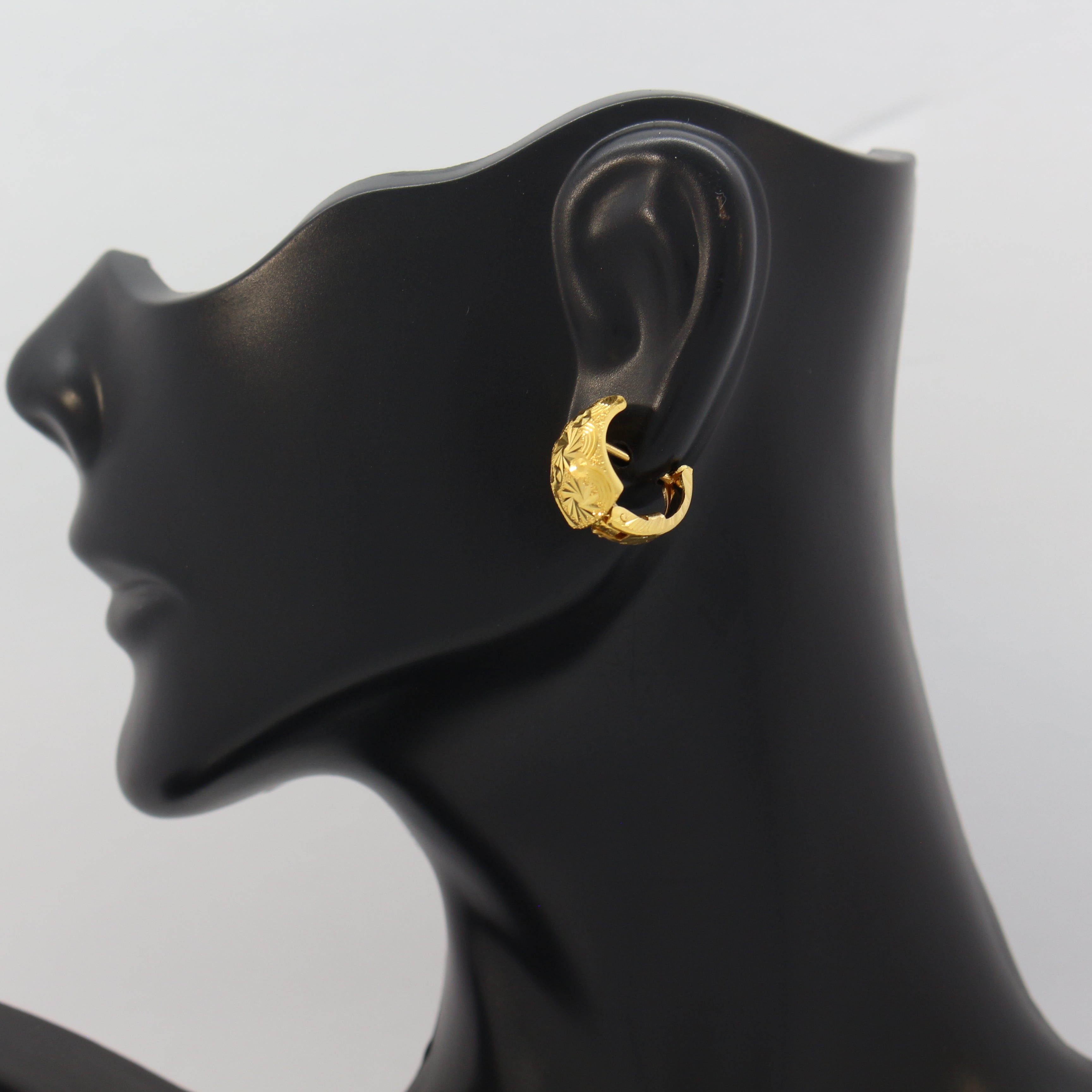 21k gold deals earrings price