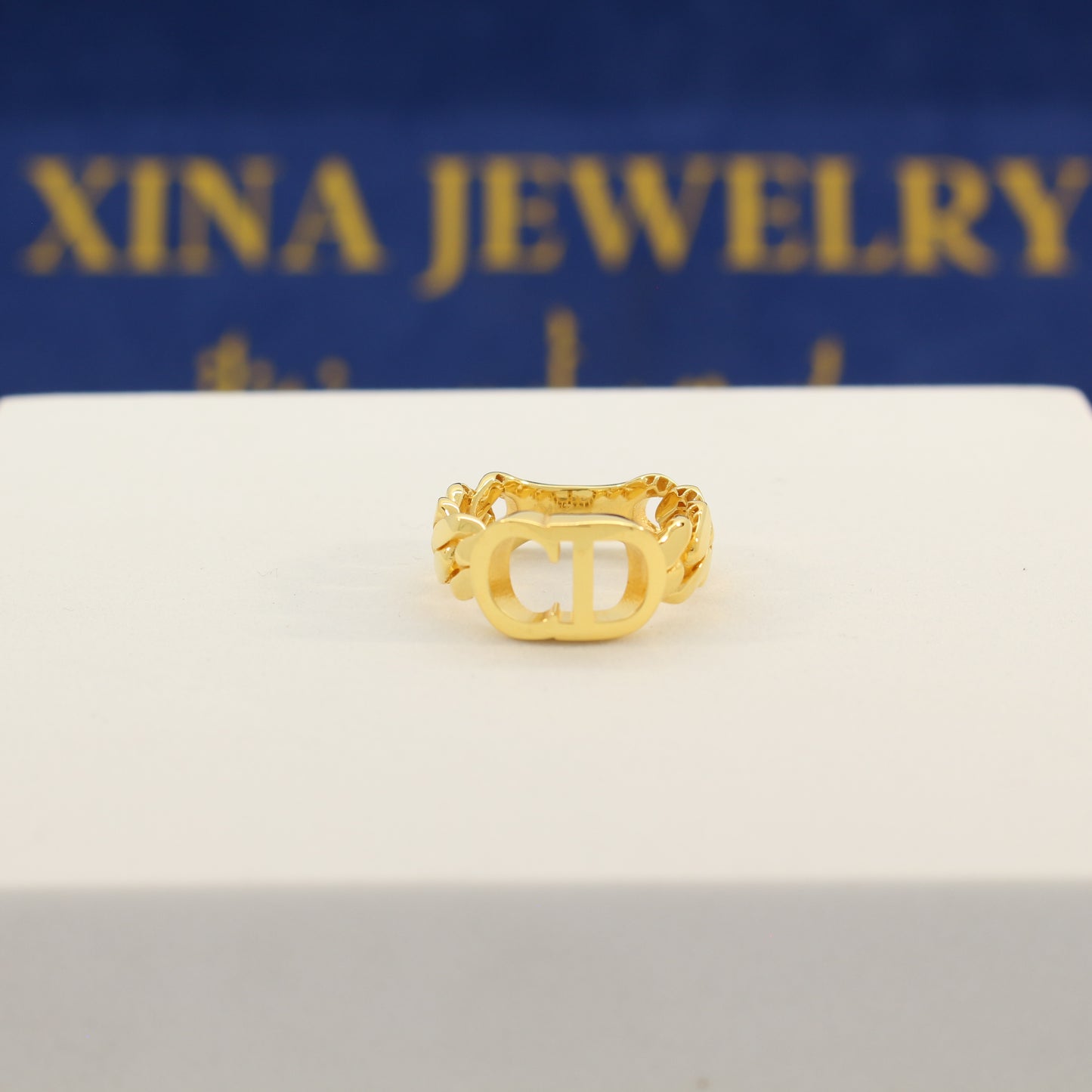 21K Gold Fancy Ring (size 7)