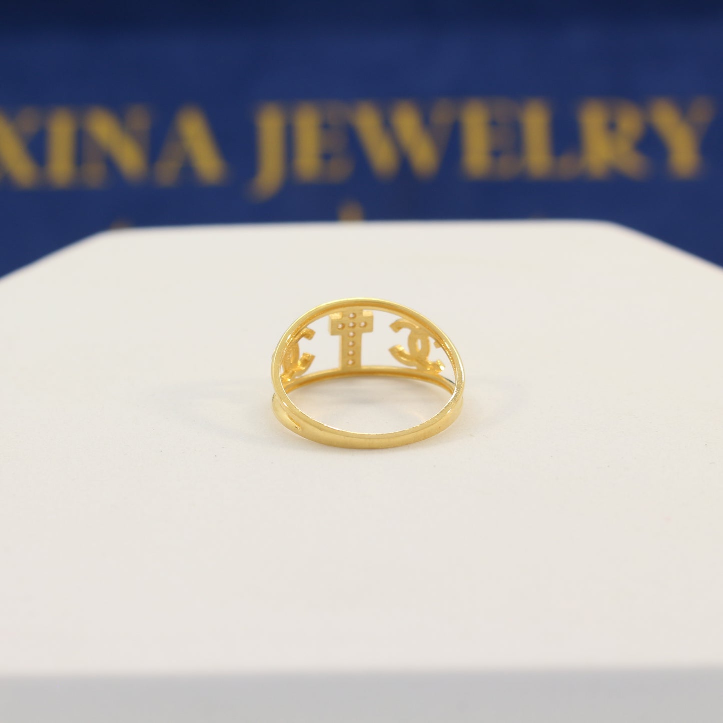 21K Gold Fancy Ring (size 8)