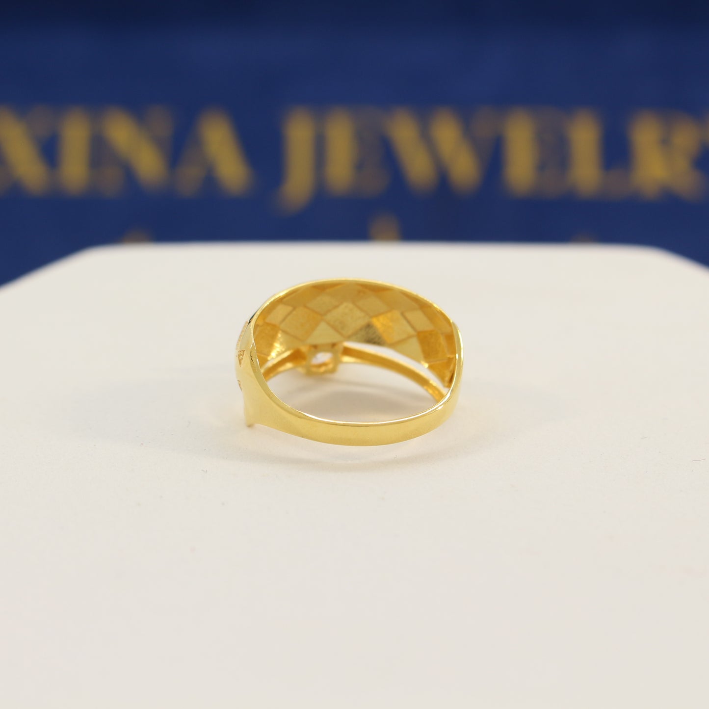 21K Gold Bridal Ring (size 8.5)