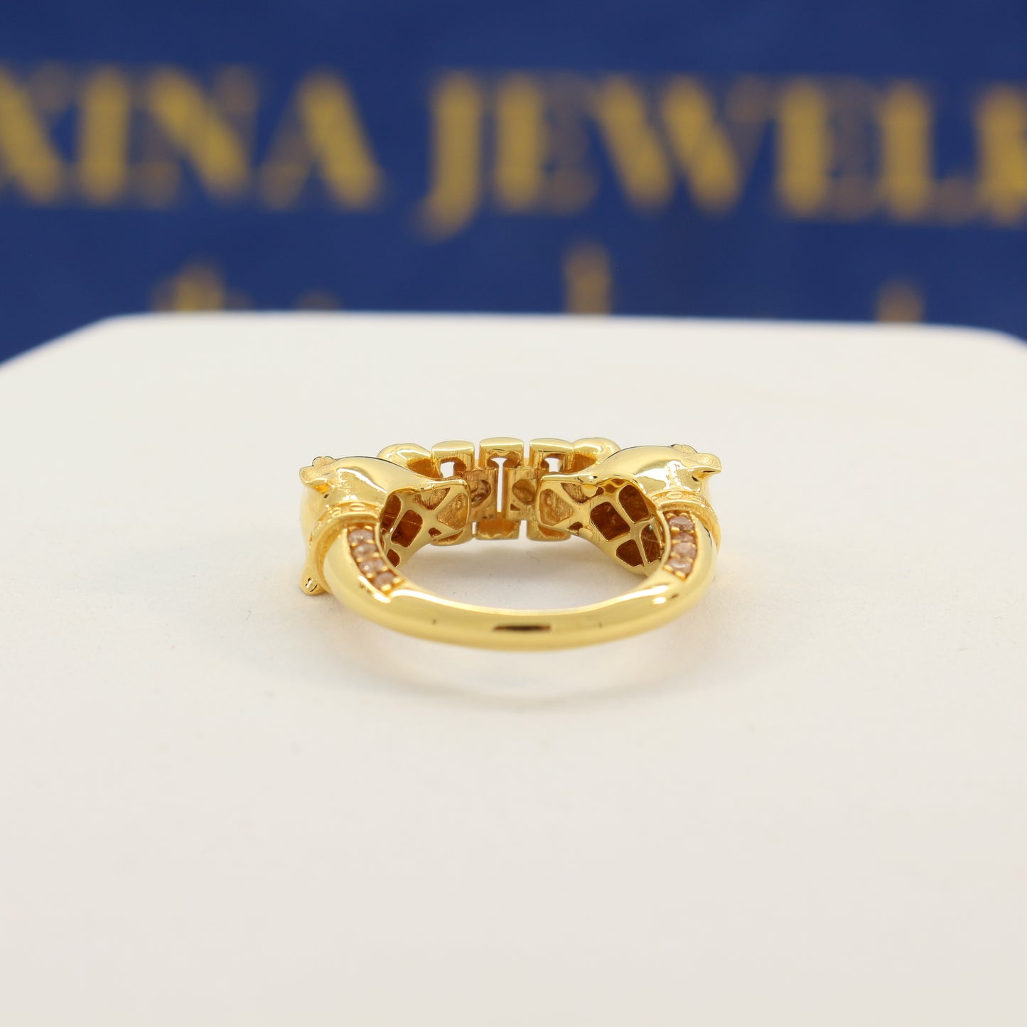 21K Gold Leopard Ring (size 7)