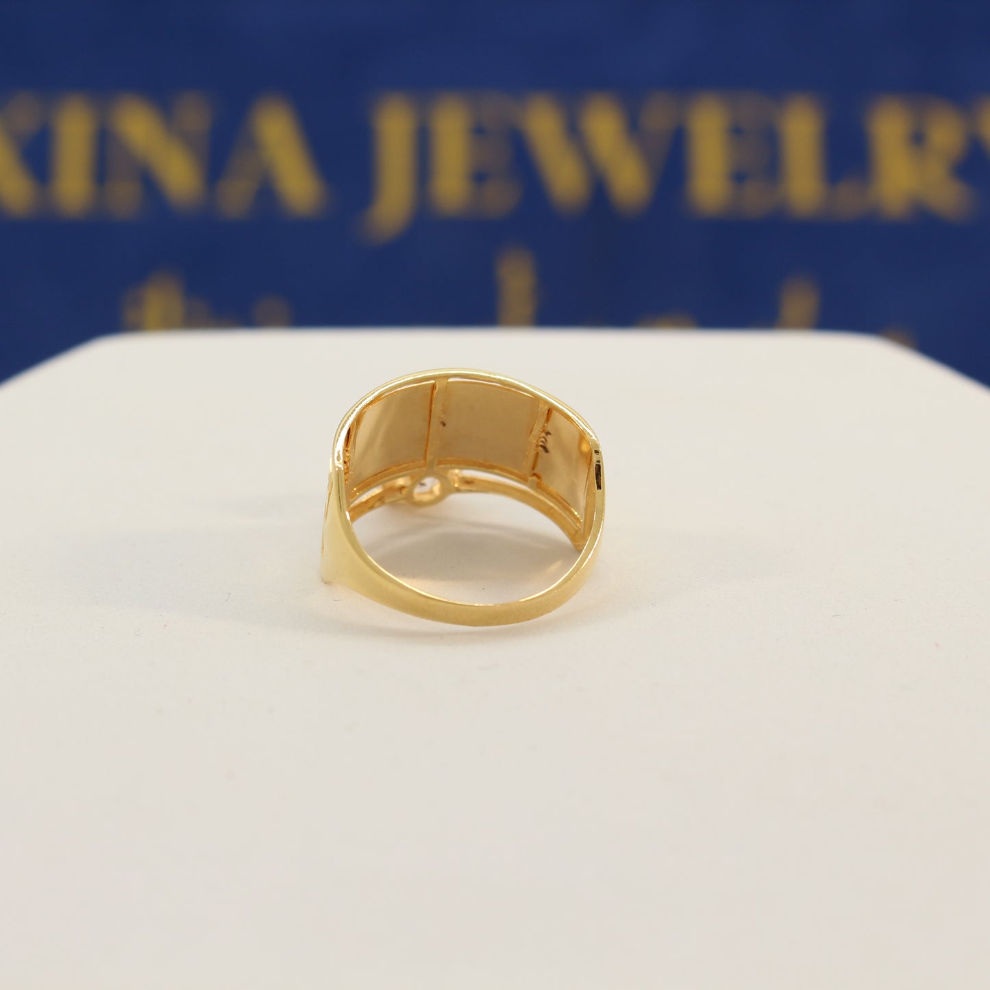 21K Gold Bridal Ring (size 8.5)