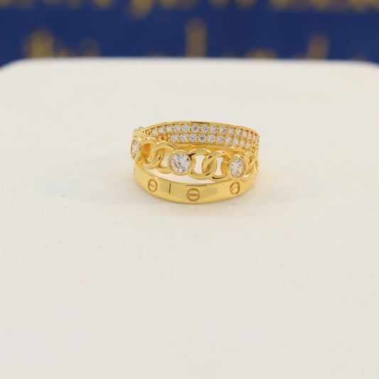 21K Gold Ring (size 6)