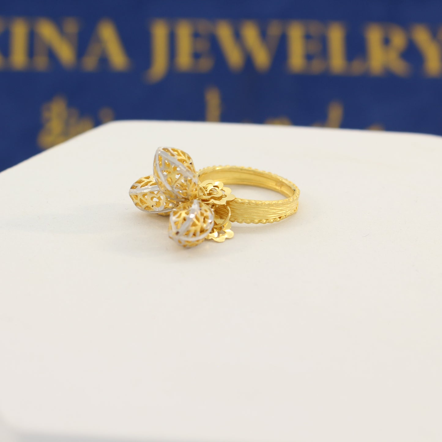 21K Gold Fancy Ring (size 6)