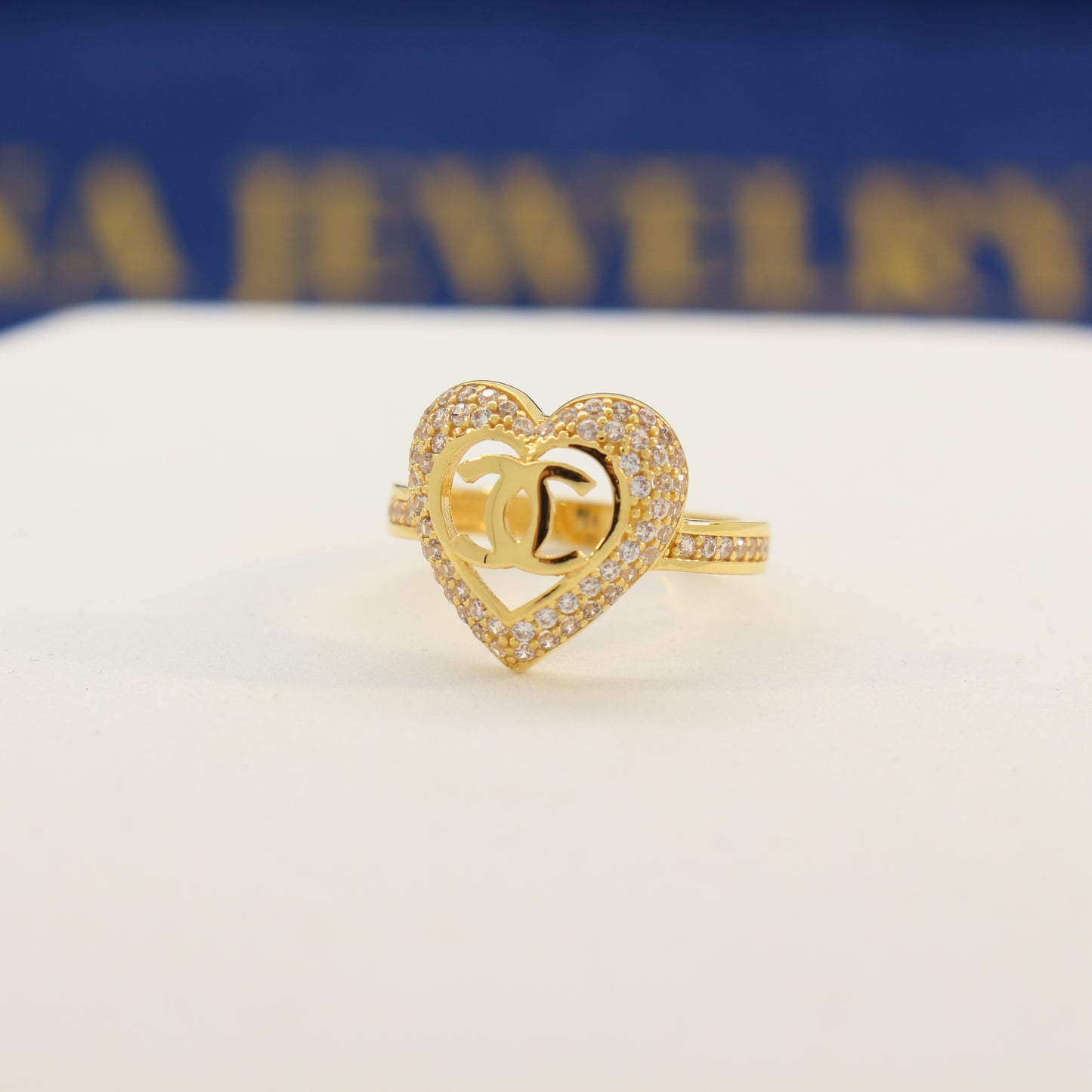 21K Gold Heart Ring (size 6)