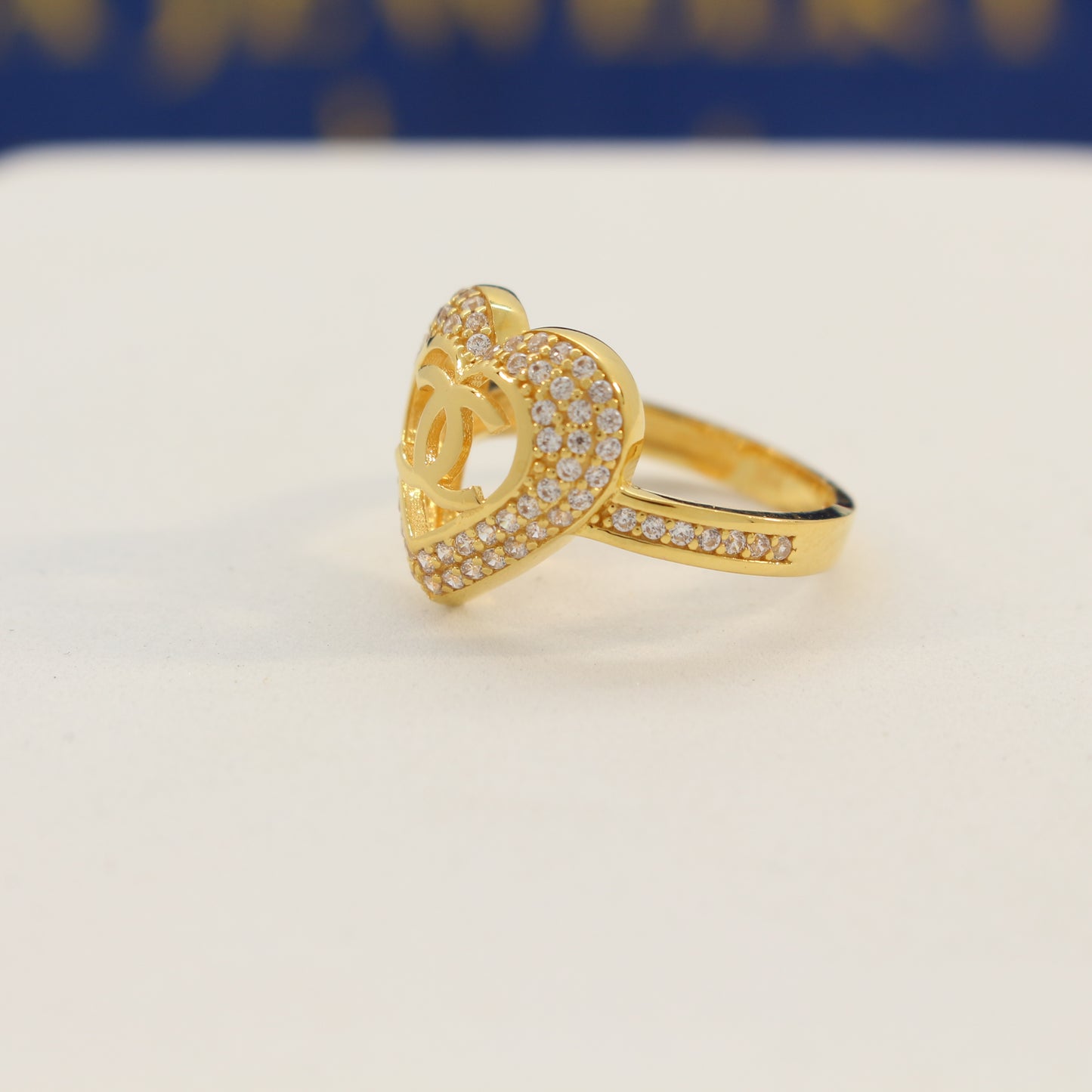 21K Gold Heart Ring (size 6)