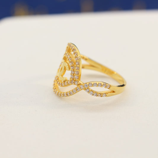 21K Gold Ring (size 6.5)