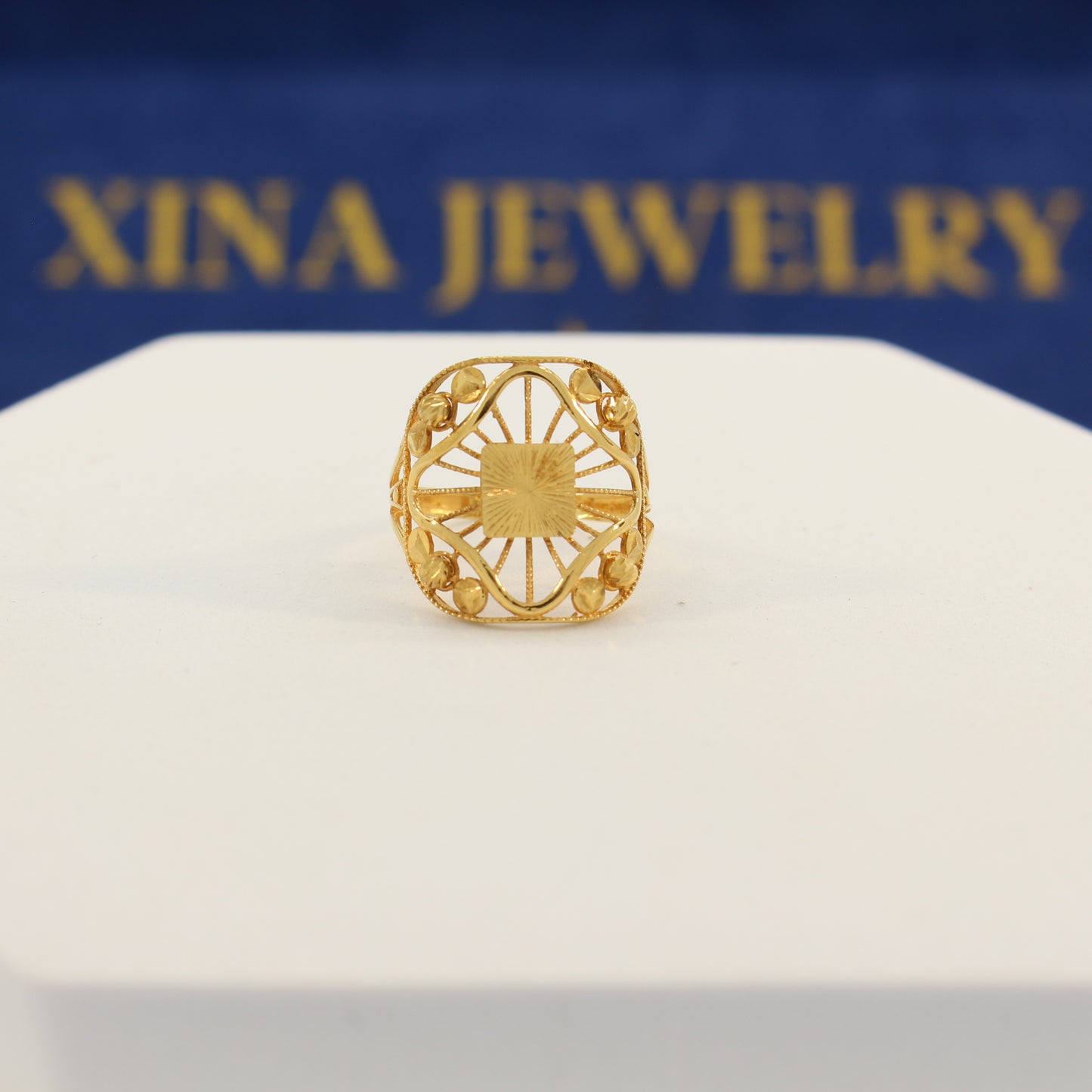 21K Gold Ring (size 8)