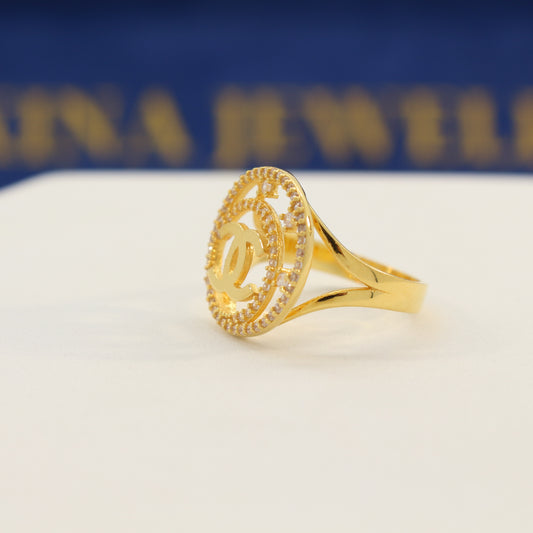 21K Gold Ring (size 6.5)