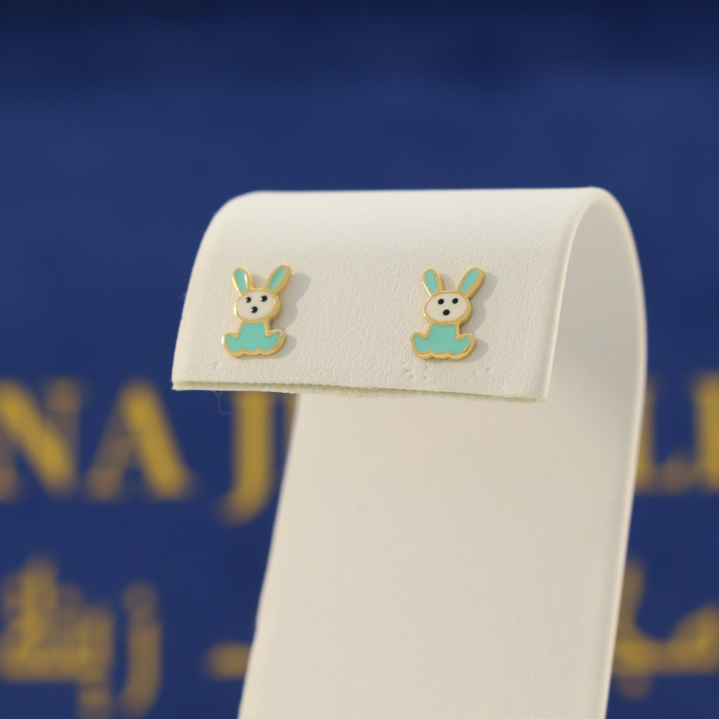 21K Gold Bunny Earrings