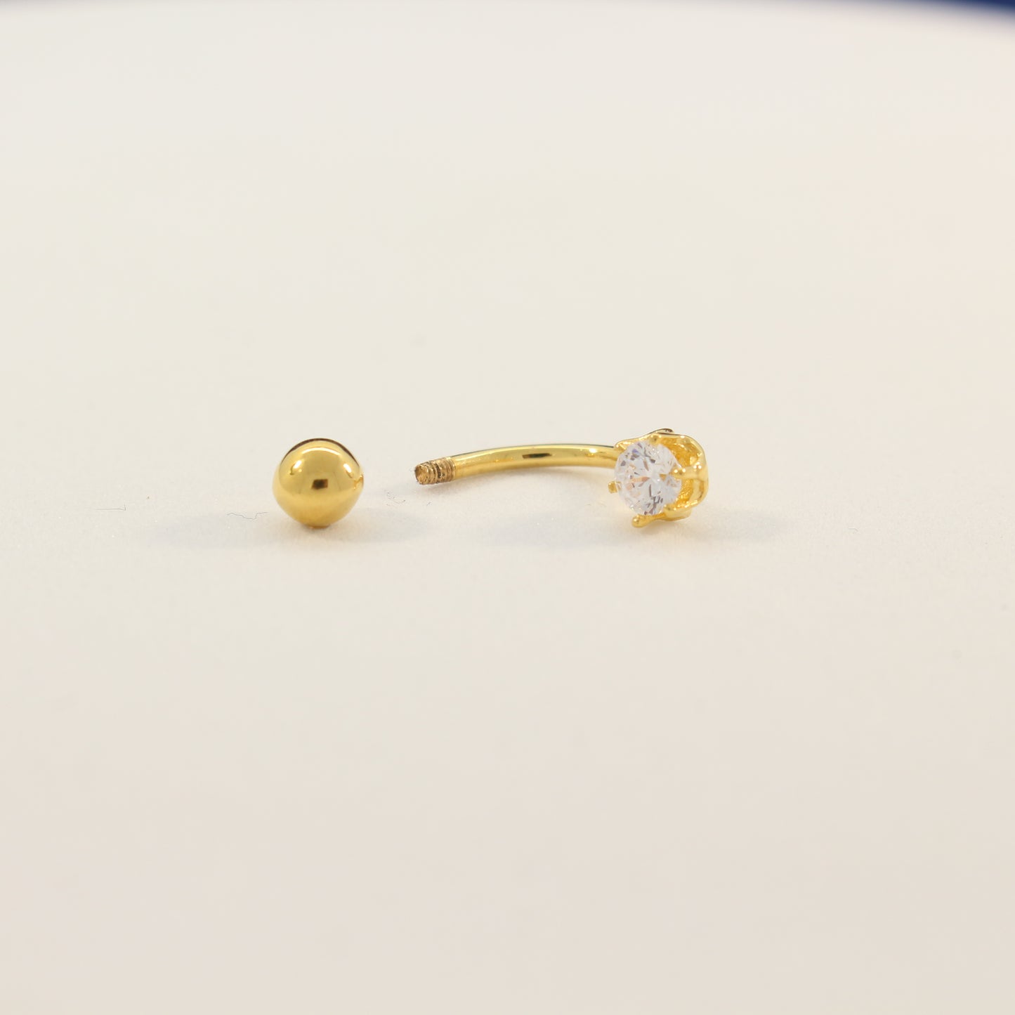 21K Gold Belly Button Ring