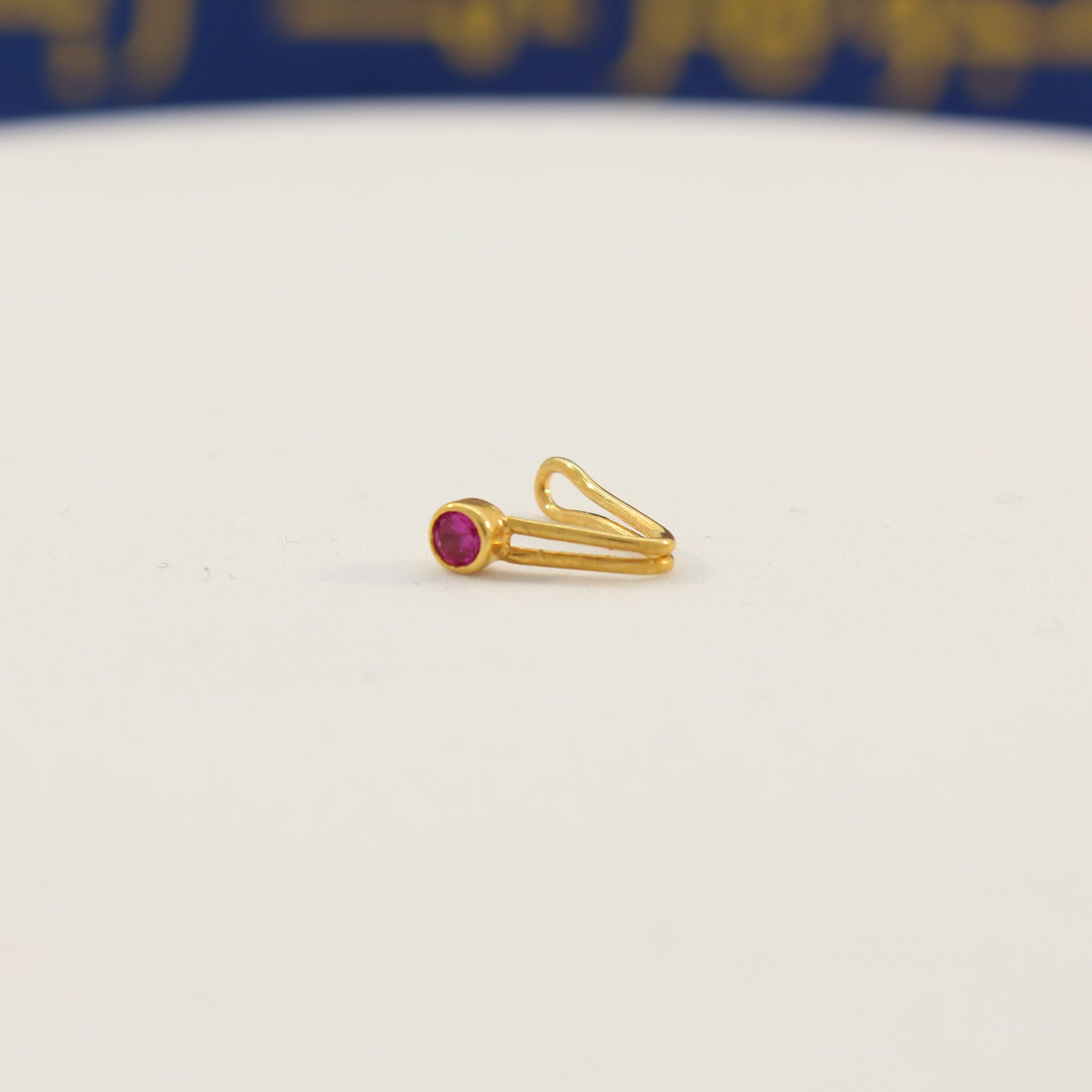 21K Gold Non-Piercing Nose Rings