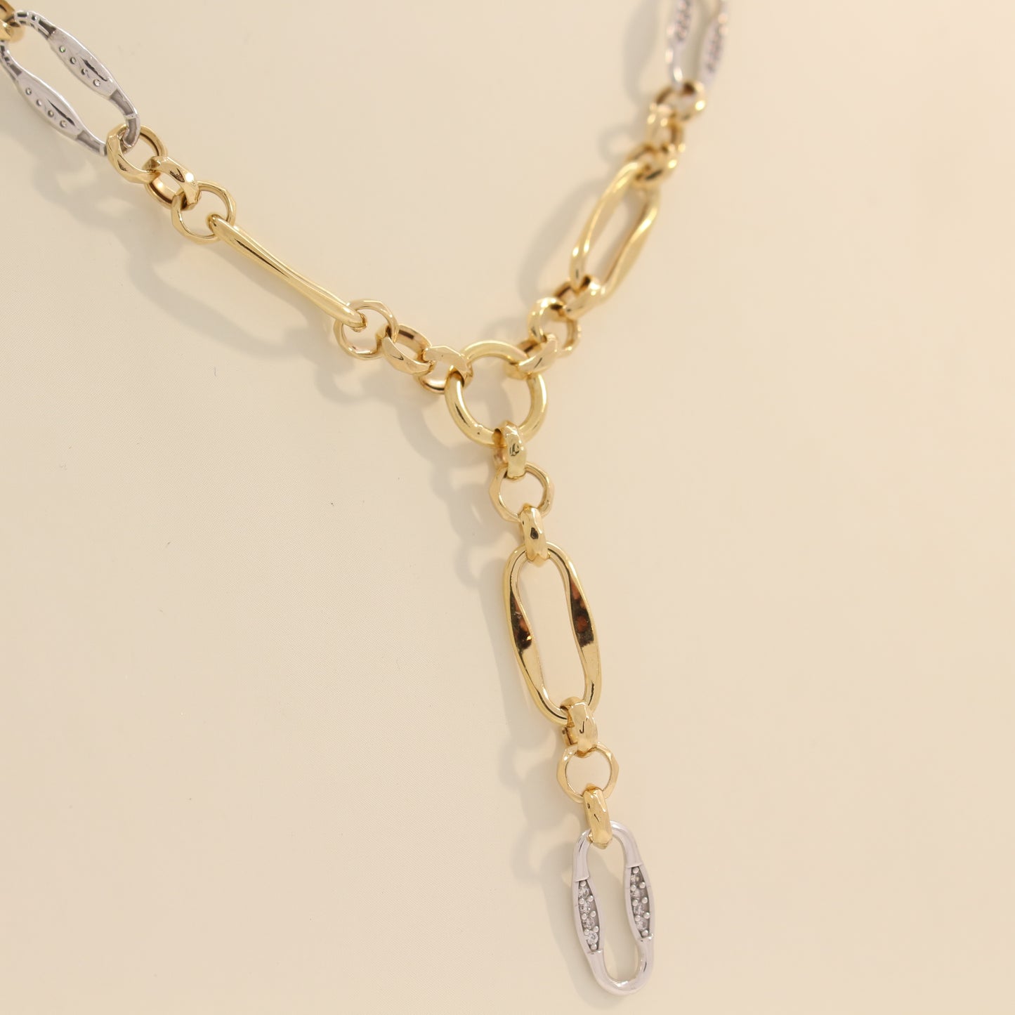 18K Gold Two-Tone Necklace