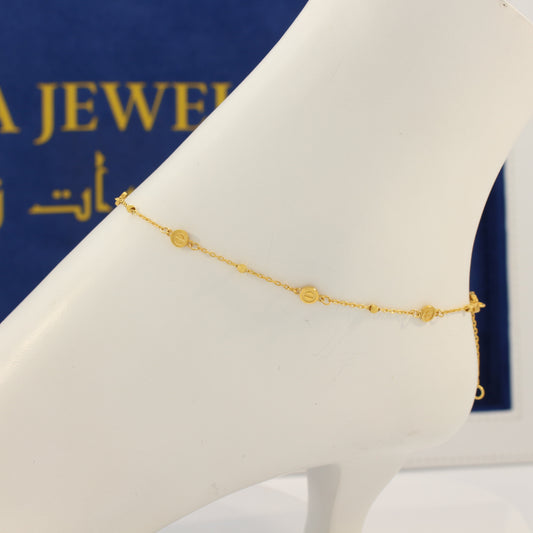 21K Gold Anklet