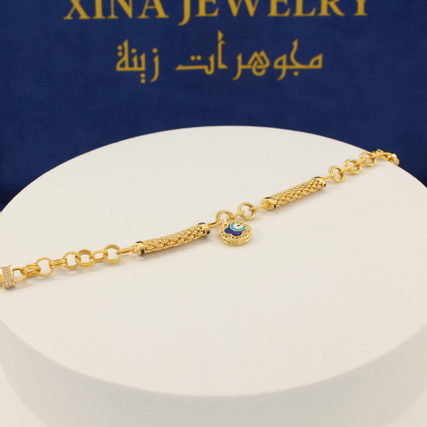 21K Gold Charms Bracelet