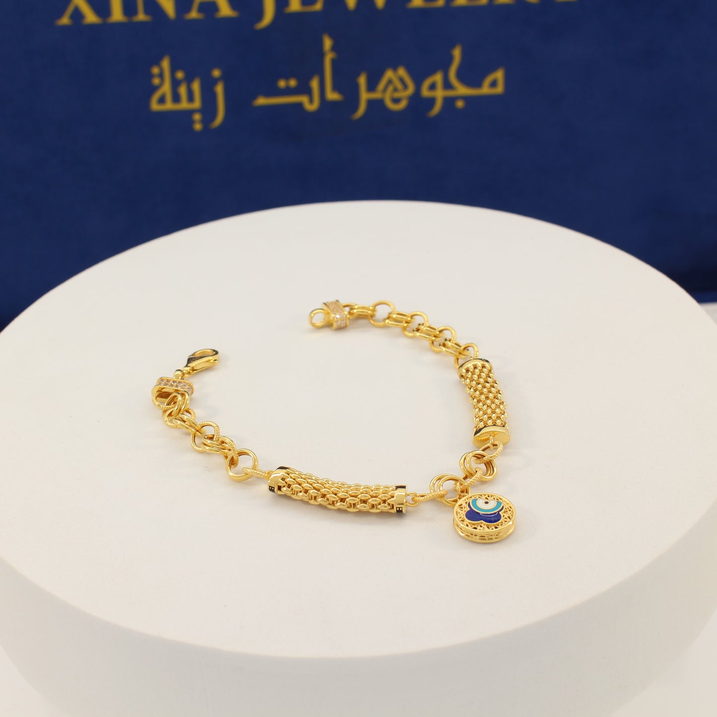 21K Gold Charms Bracelet