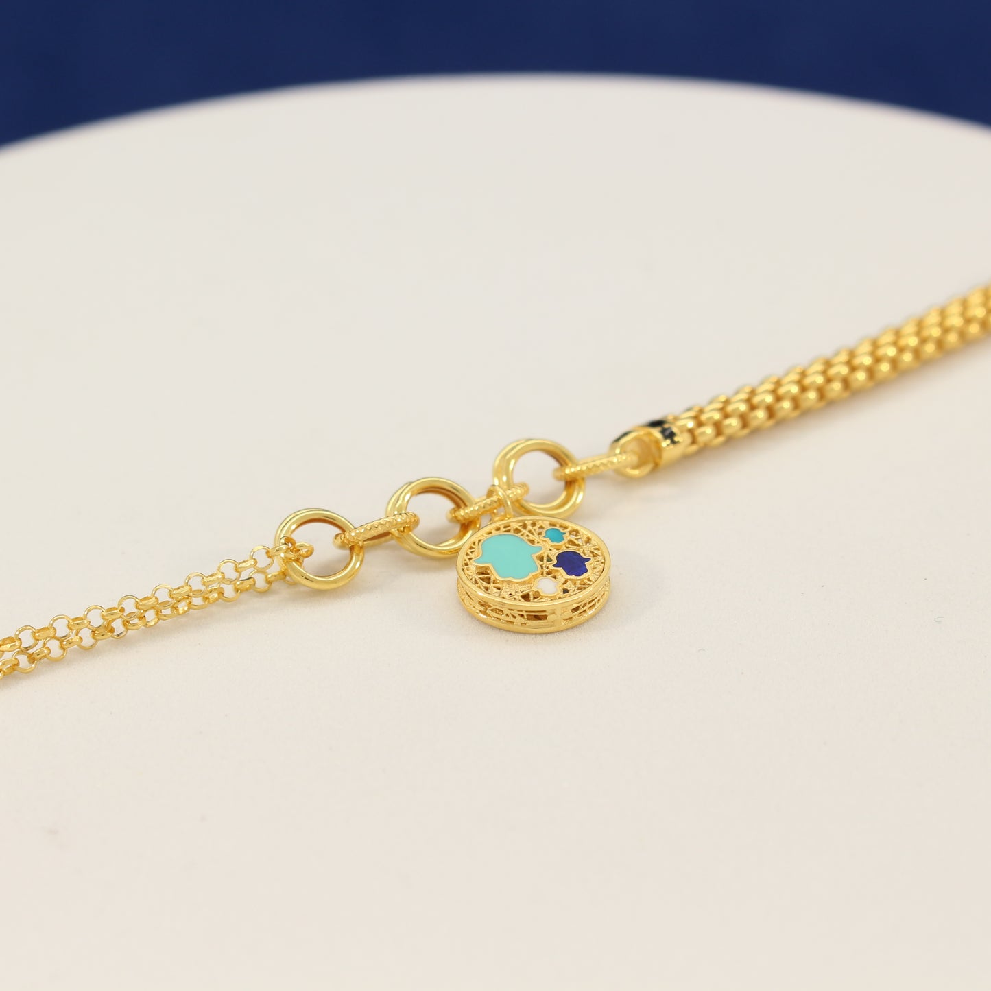 21K Gold Charms Bracelet