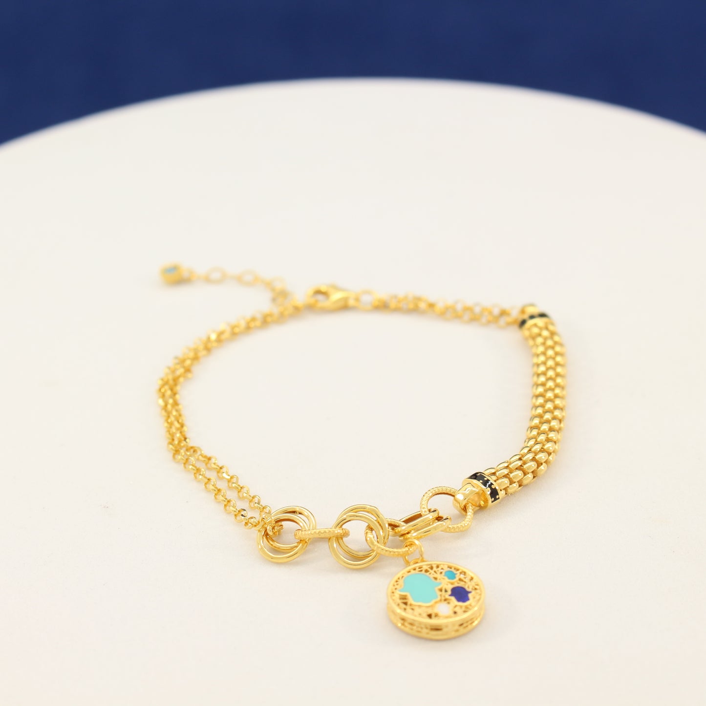 21K Gold Charms Bracelet