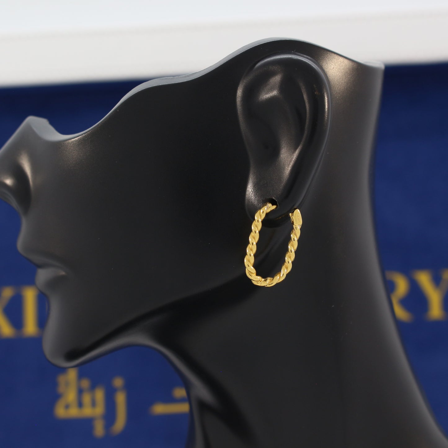 21K Gold Hoop Earrings