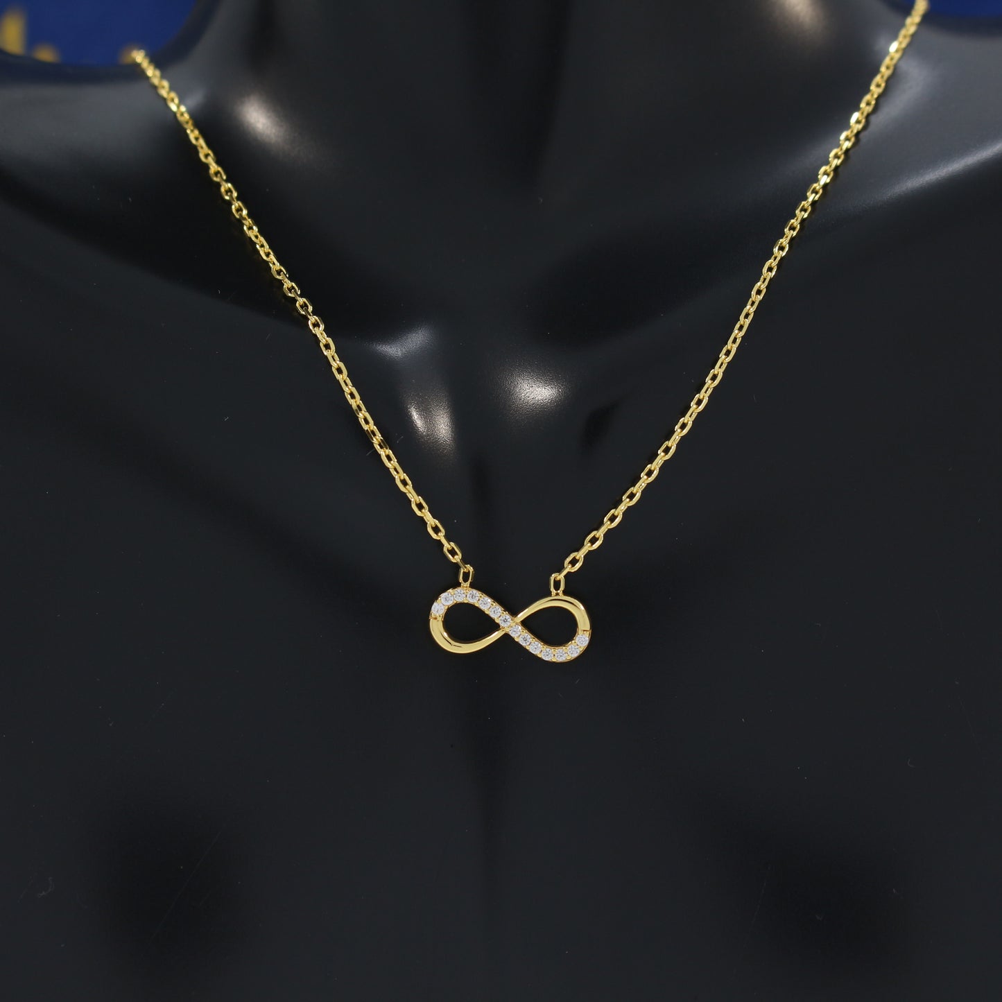 21K Gold Infinity Necklace