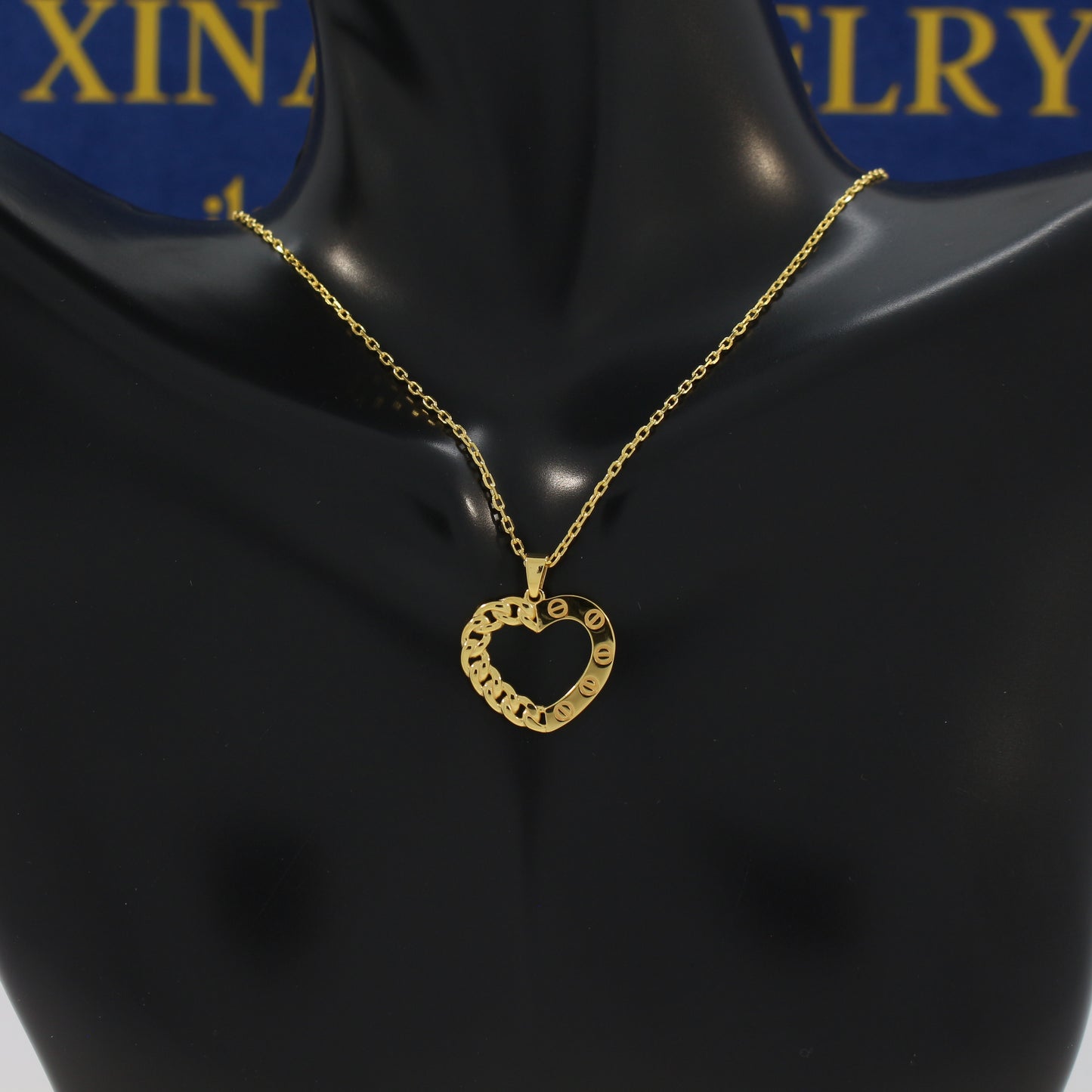 21K Gold Heart Necklace