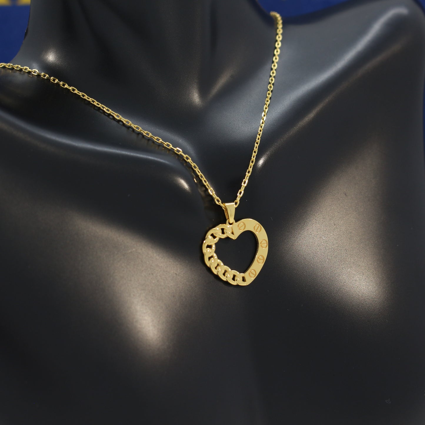 21K Gold Heart Necklace