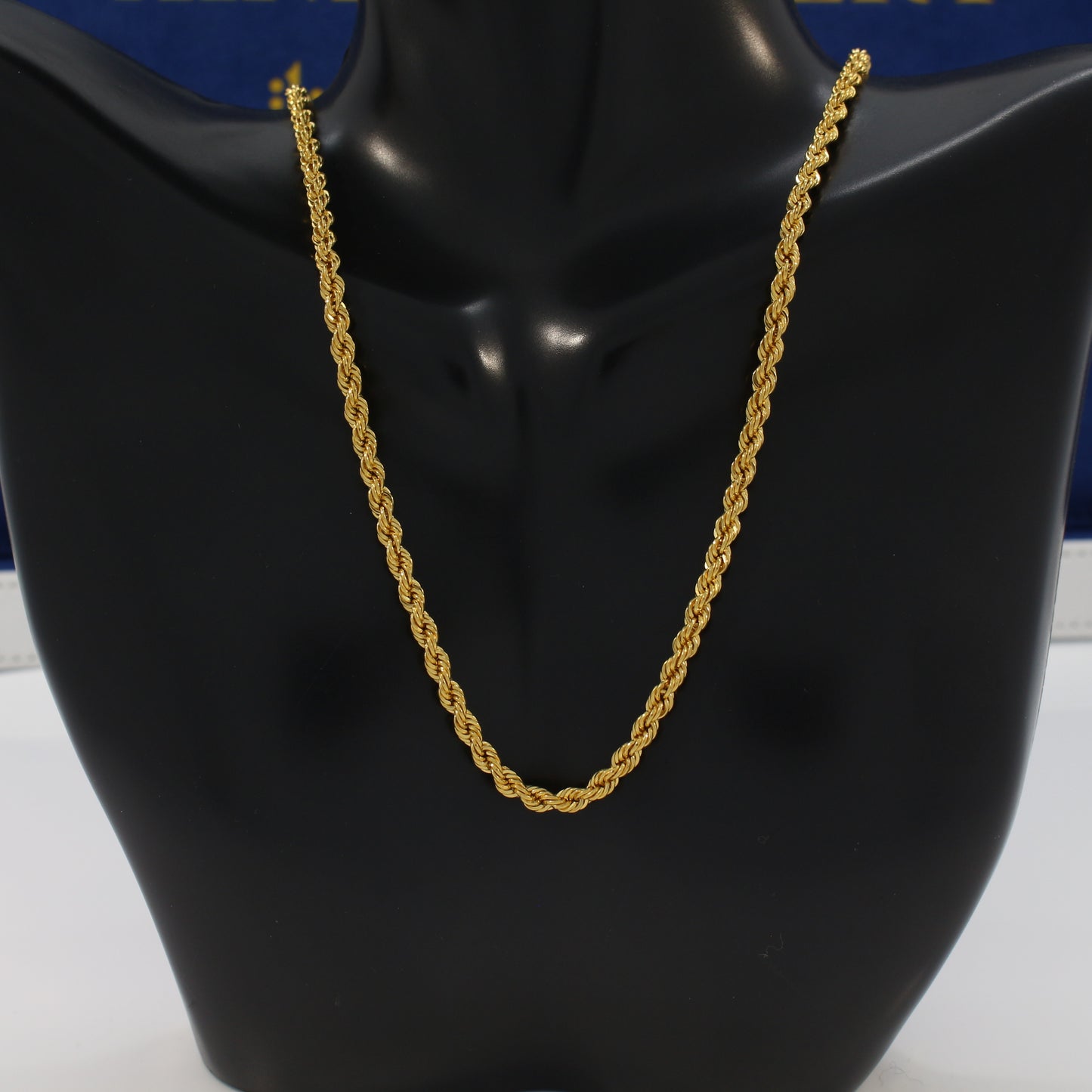 21K Gold Rope Chain (2.6-3.2mm)