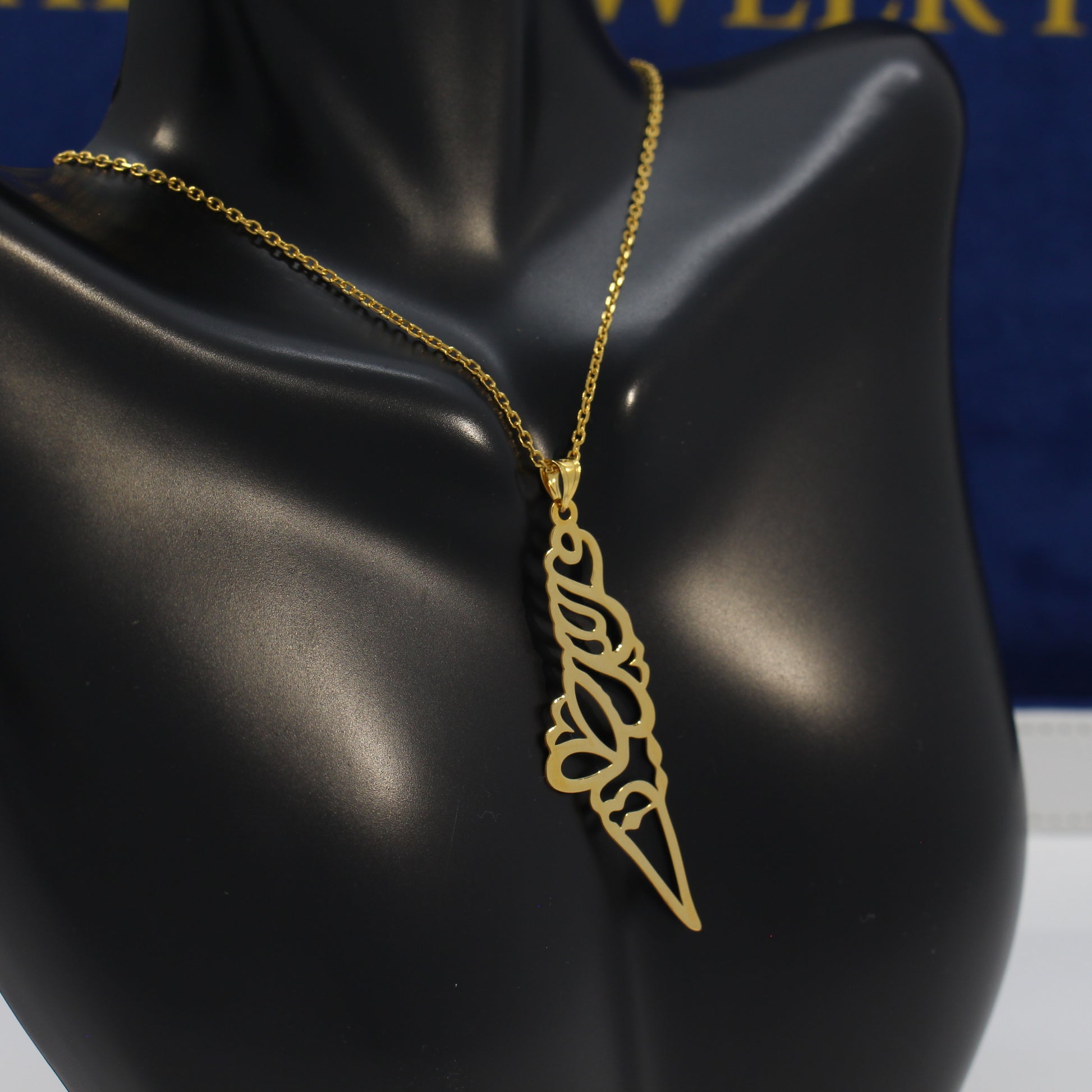 21K Gold Palestine Map Necklace