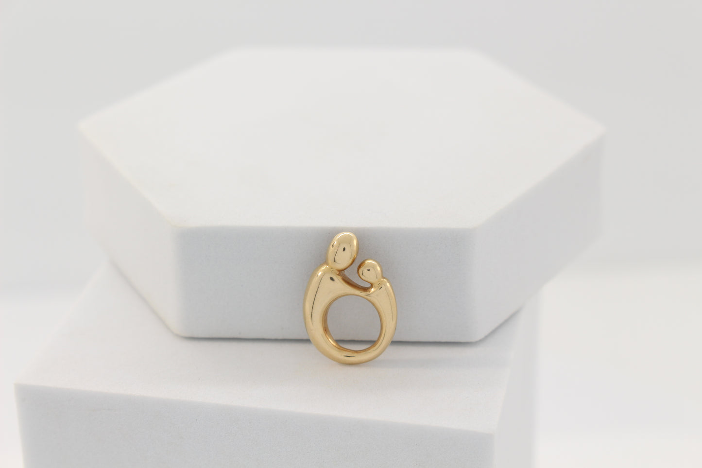 14K Mom & Daughter Pendant