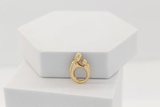 14K Mom & Daughter Pendant
