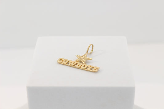 14K Cowboys Pendant