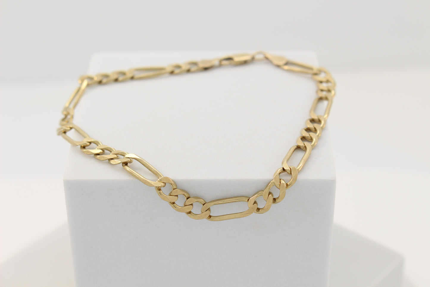 14K Figaro Bracelet