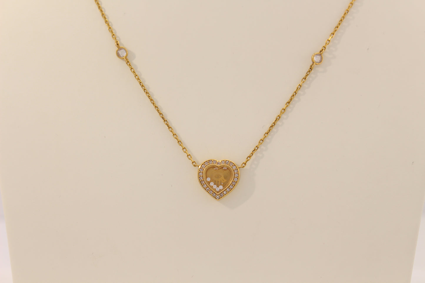 21K Fancy Heart Necklace