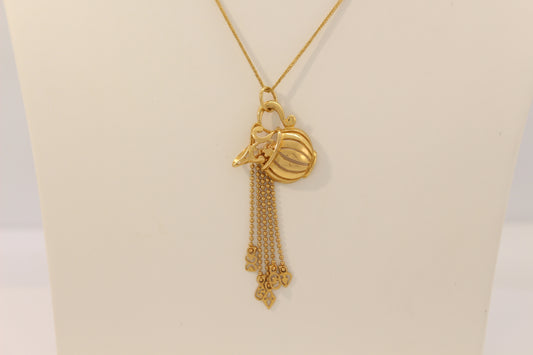21K Gold Dallah Necklace
