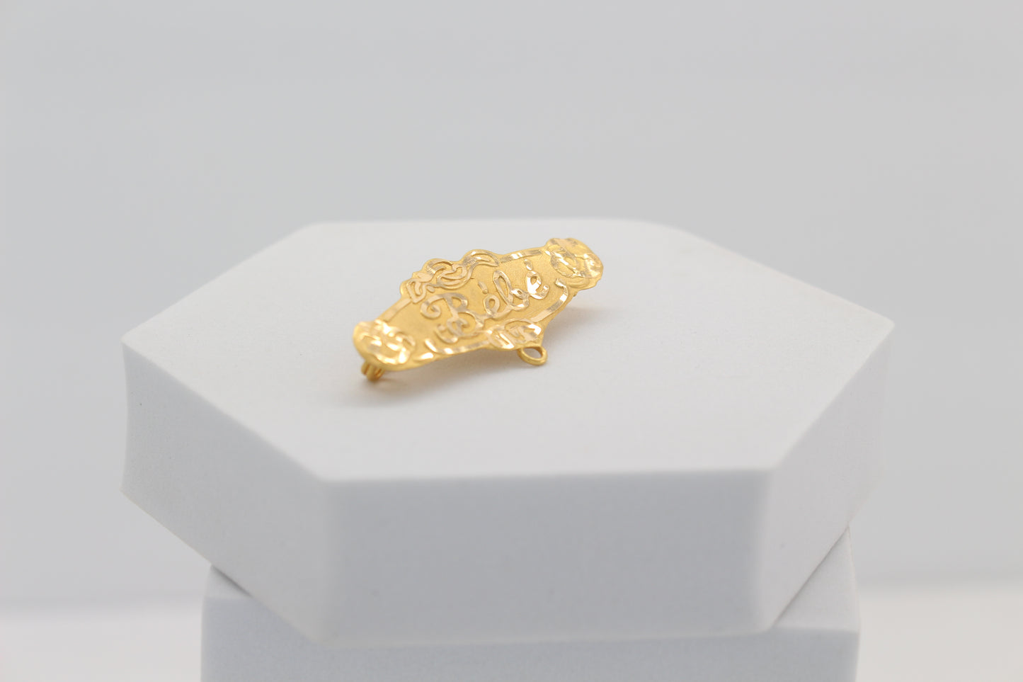 21K Gold "Bebe" Brooch Pin