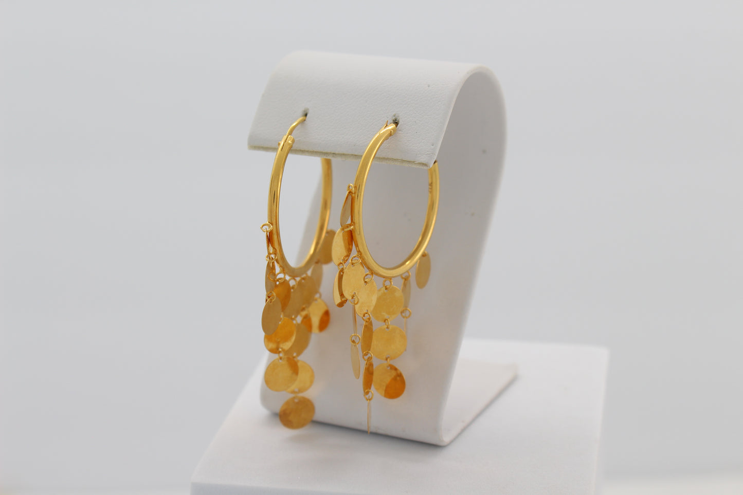 21K Gold Hoop Earrings