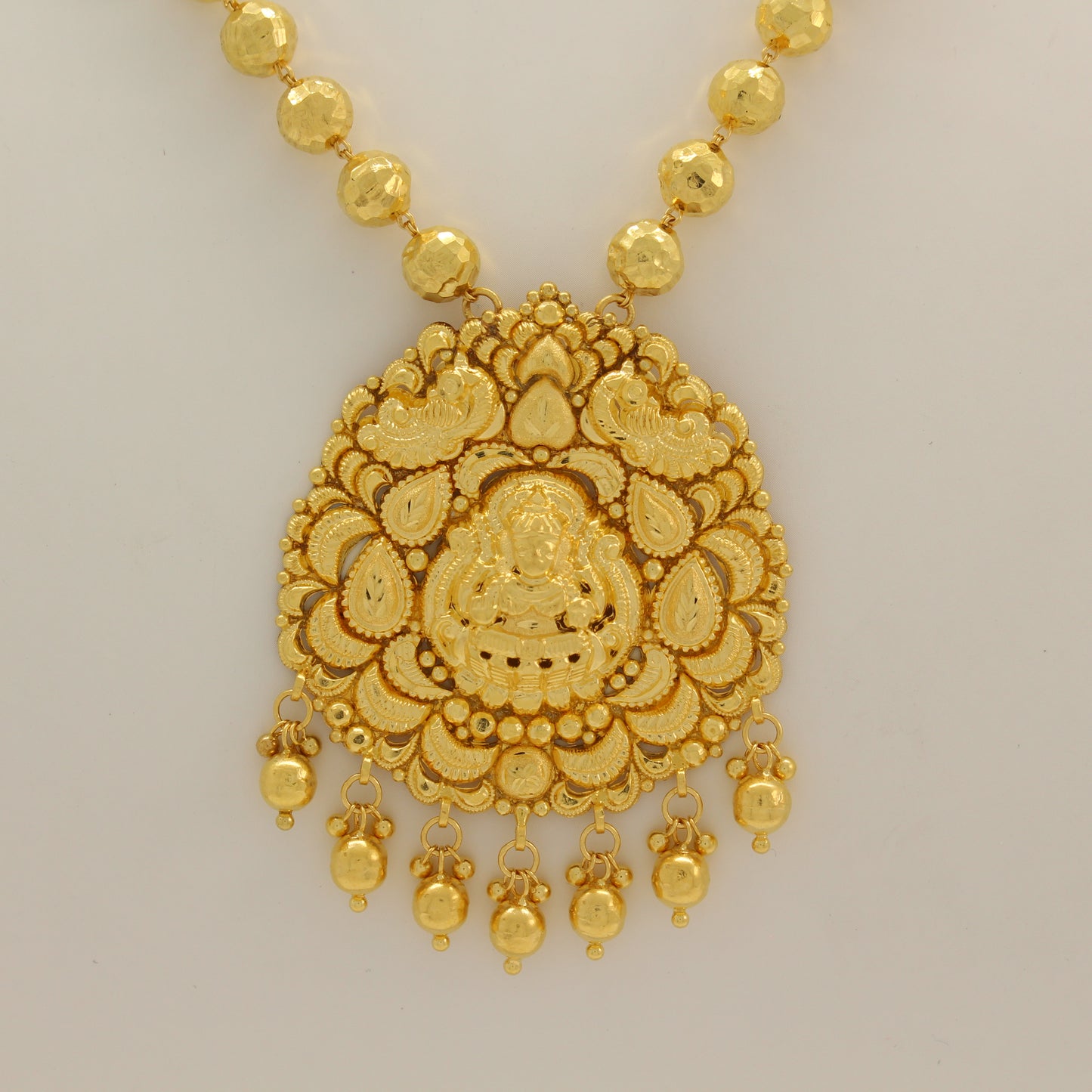 24K 999 Gold Beaded Buddha Necklace