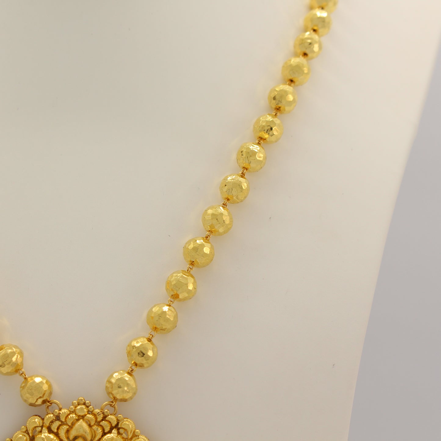 24K 999 Gold Beaded Buddha Necklace