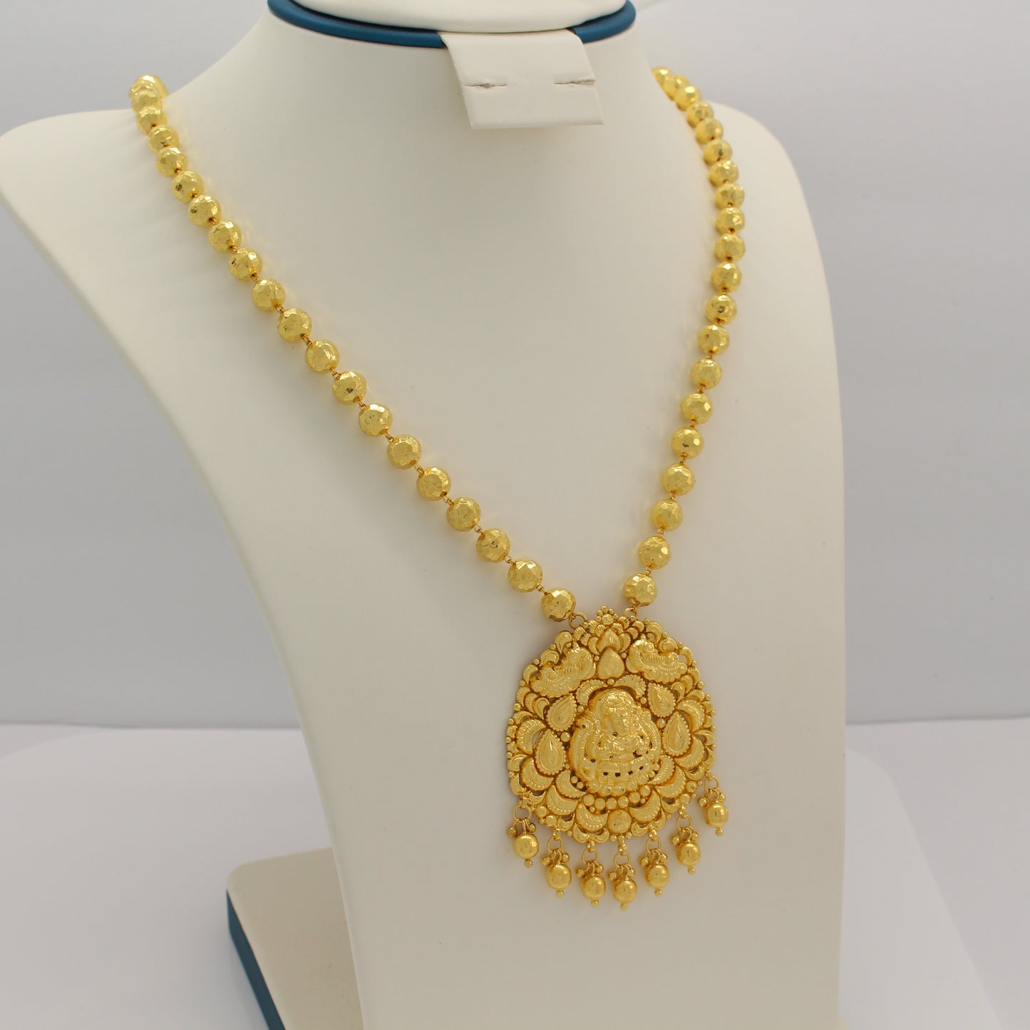 24K 999 Gold Beaded Buddha Necklace