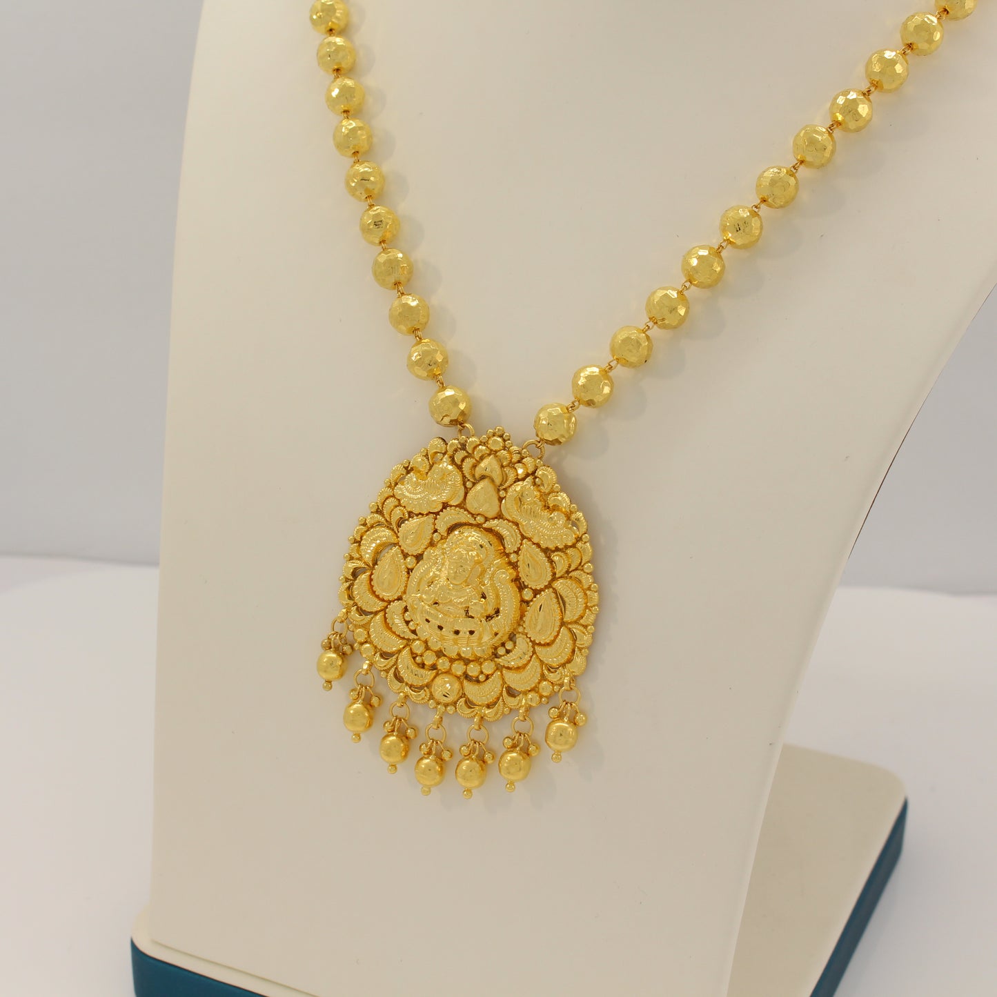 24K 999 Gold Beaded Buddha Necklace