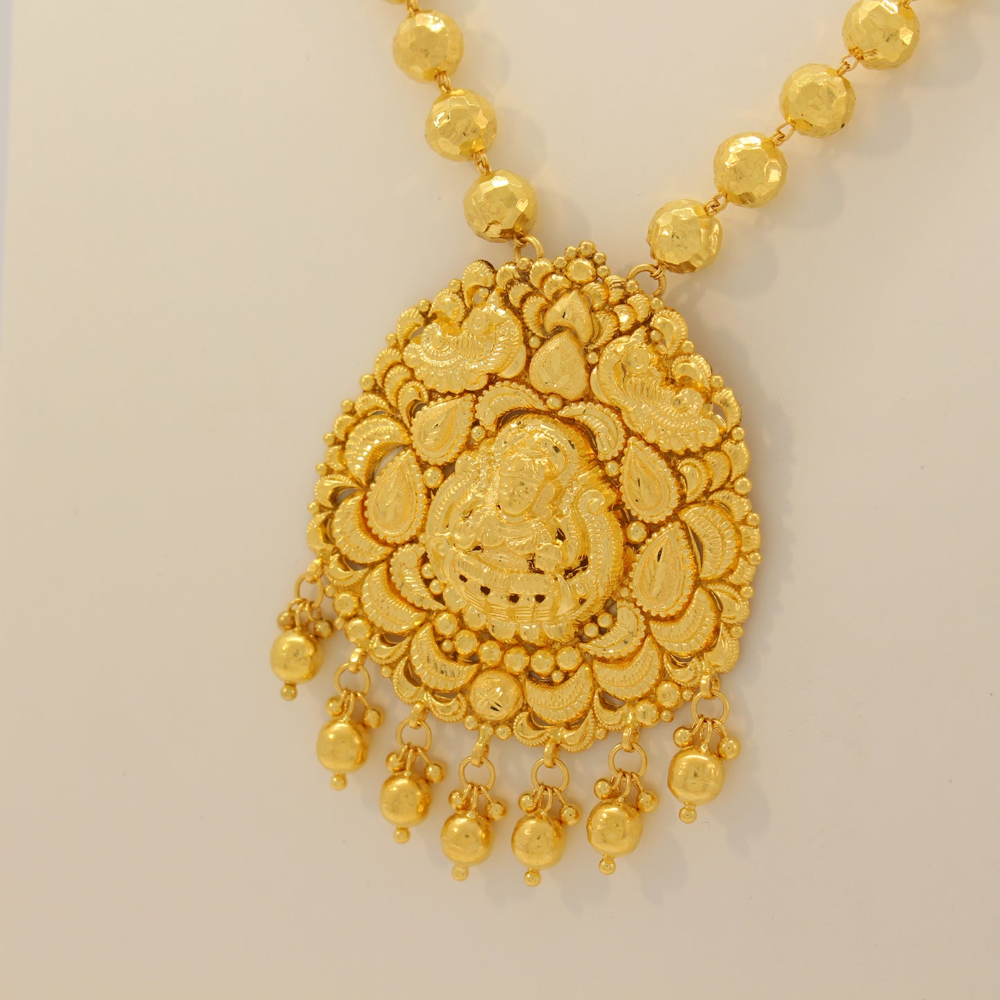 24K 999 Gold Beaded Buddha Necklace