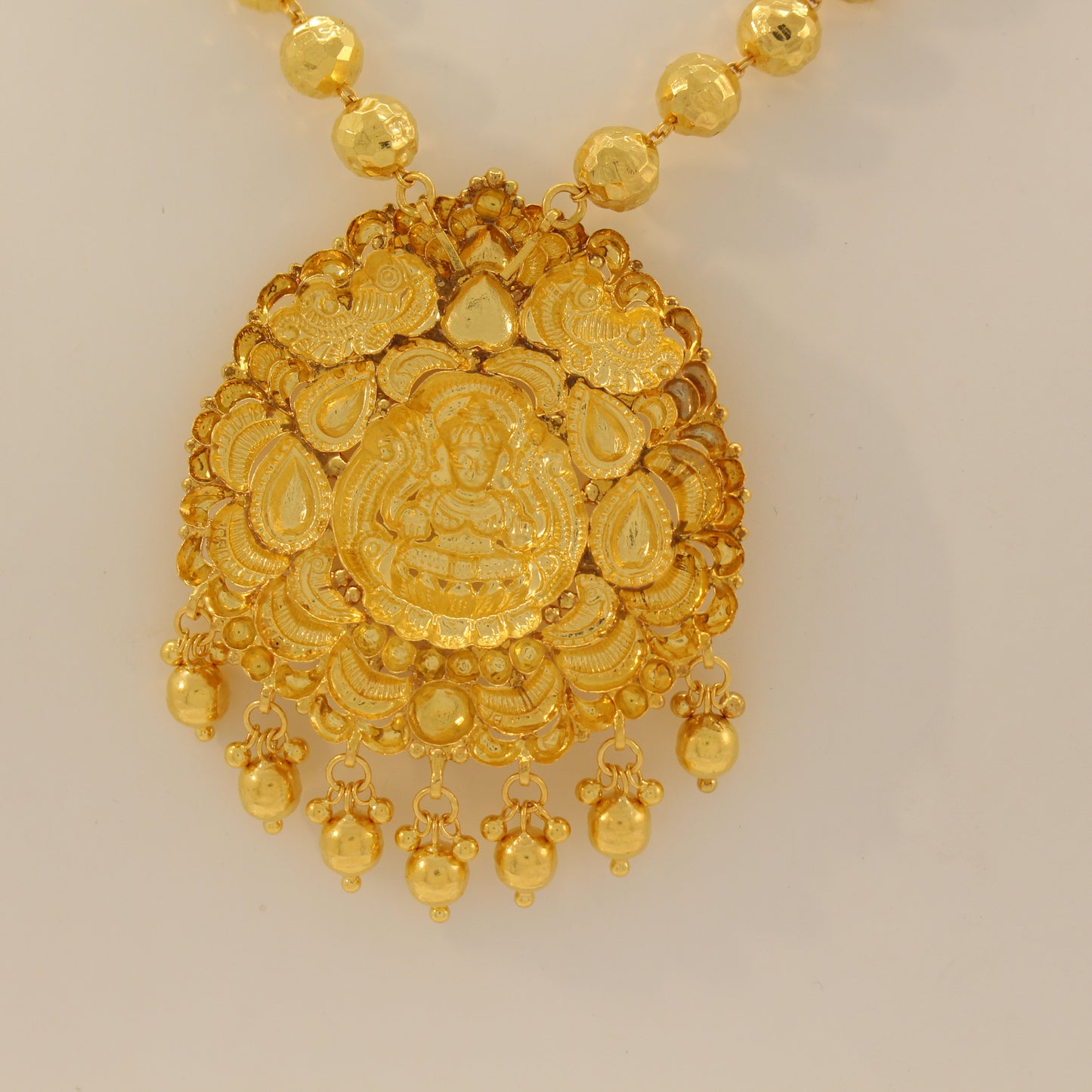 24K 999 Gold Beaded Buddha Necklace