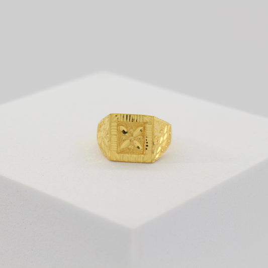 24K 999 Gold Men's Ring