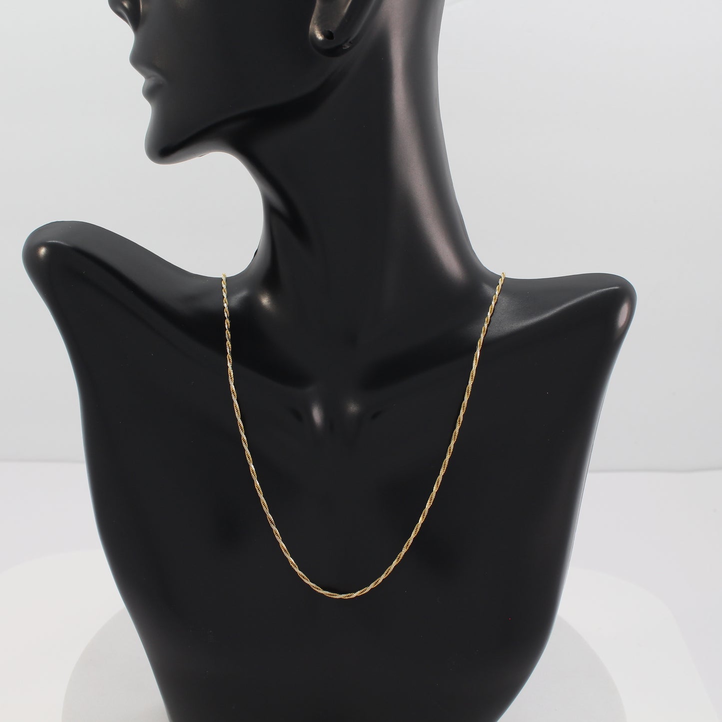 18K 2-Tone Rope Chain