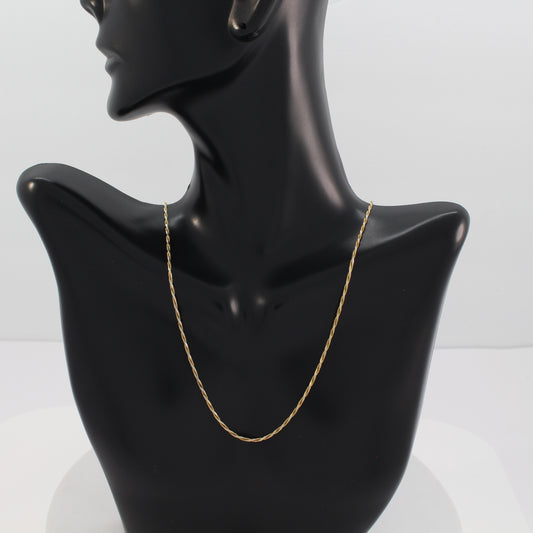 18K 2-Tone Rope Chain