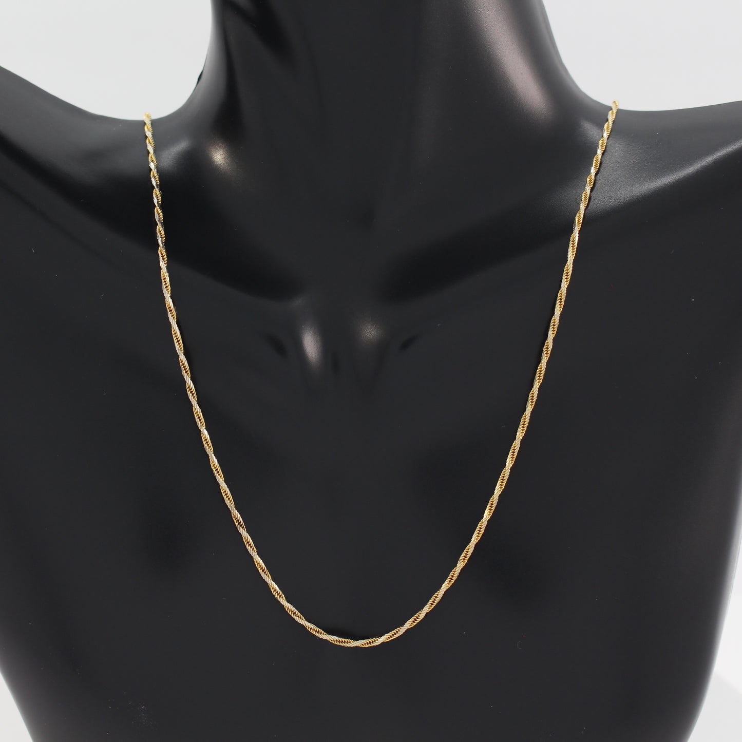 18K 2-Tone Rope Chain
