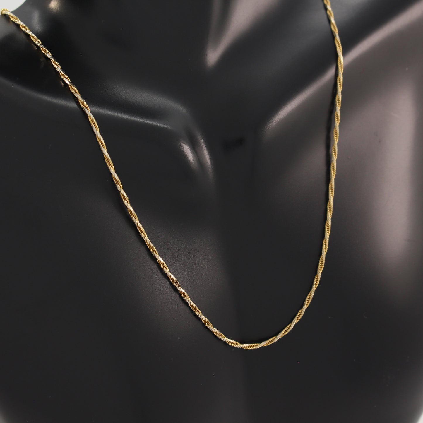 18K 2-Tone Rope Chain