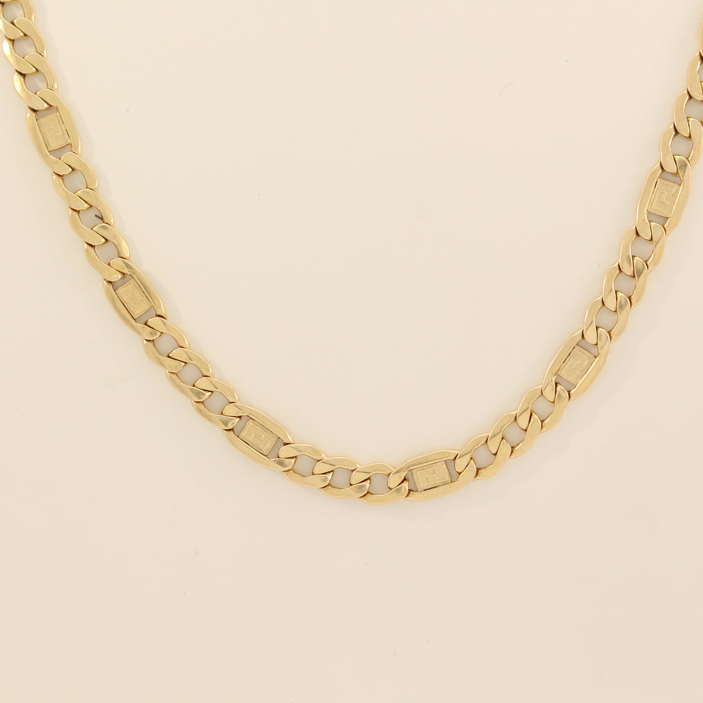 18K Fancy Figaro Chain